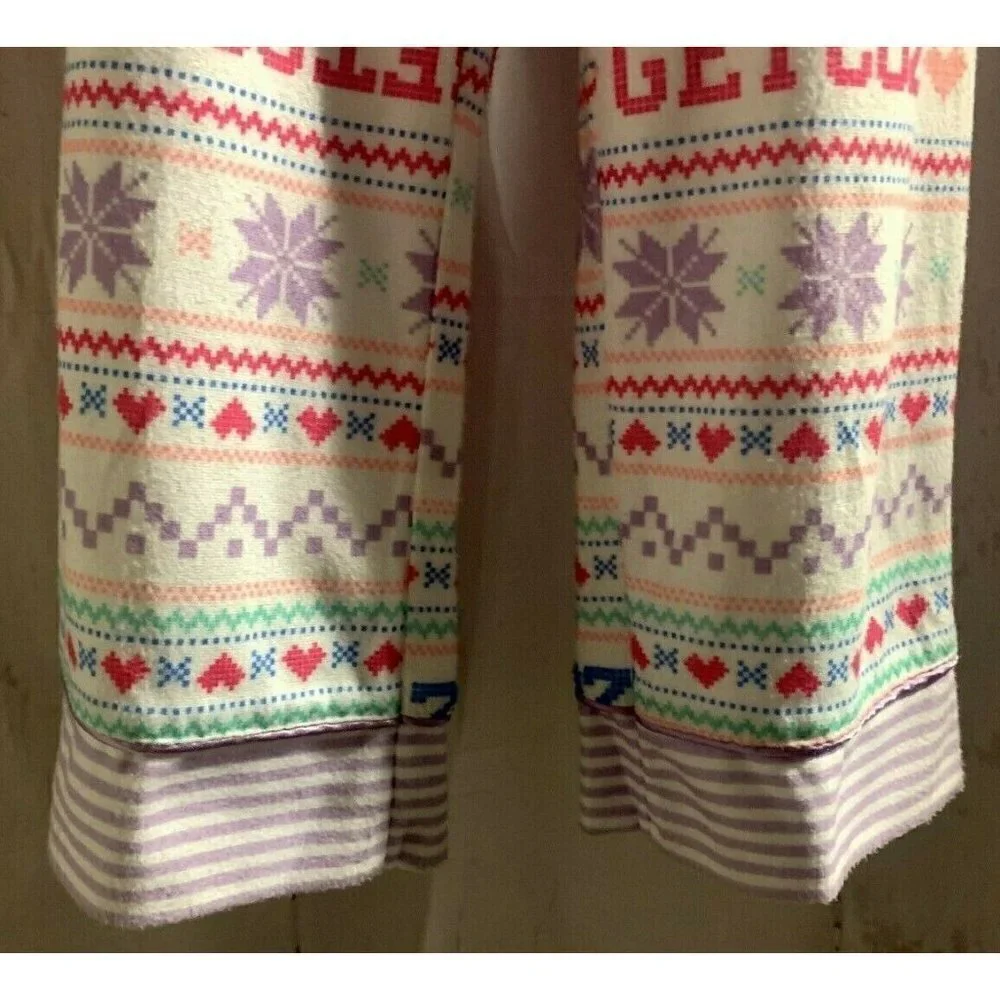 SO Girls Micro Fleece Pajama Pants Size 4 Multicolor